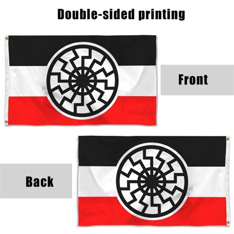 Star Wars Star Trek fans Kreigsmarine Odal Rune With Black Sun Flag Banner