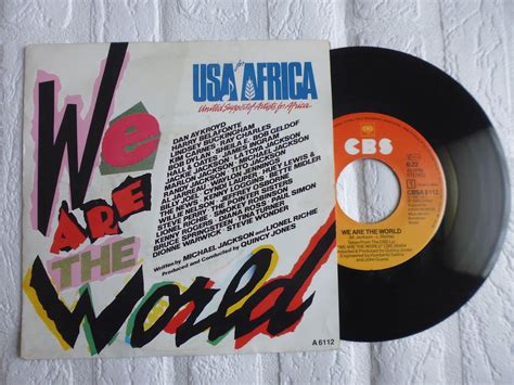 Michael Jackson Lionel Richie we are the world original record | Etsy