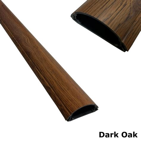 Dark Oak Wallsaver ChordSavers Indoor Wire Cord Cover Protector PVC - Width : 2-1/2" ; Length ...