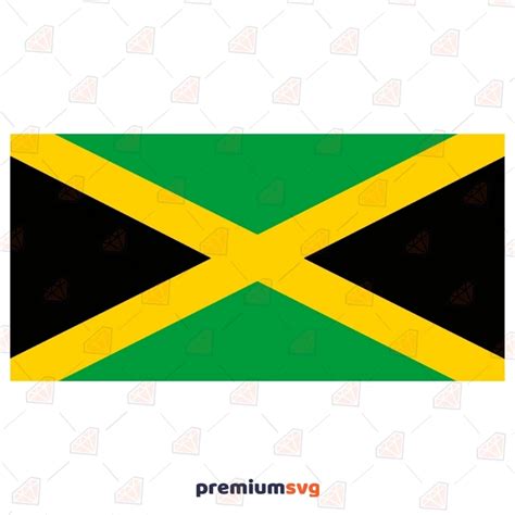 Jamaica Flag Svg Vector File | PremiumSVG