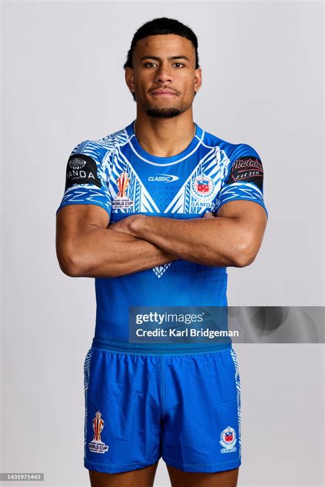 Stephen Crichton of Samoa poses for a photo during the Samoa Rugby... News Photo - Getty Images