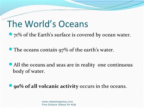 Best ppt on ocean facts