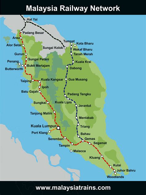 Malaysia Train Map | Malaysia Trains