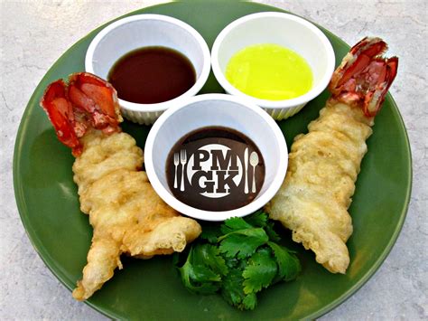 Tempura Lobster Tails with Dipping Sauce - Poor Man's Gourmet Kitchen