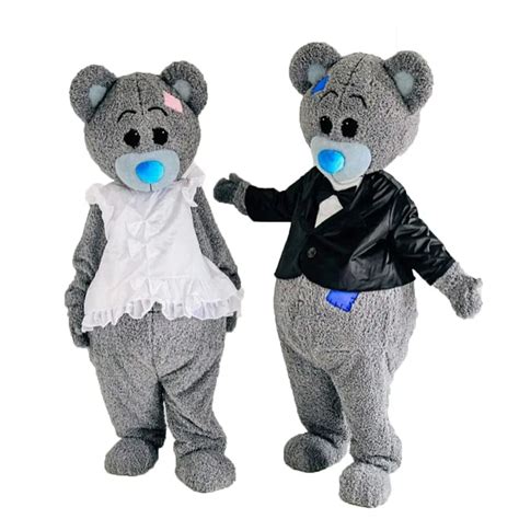 2017 new teddy bear Mascot Costume Costume Halloween Cosplay funny ...