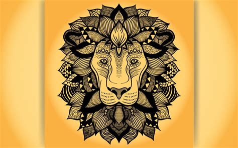 Majestic Lion Coloring Page Stock Vector Illustration - vrogue.co