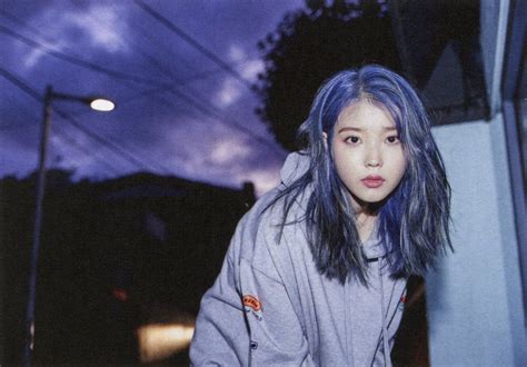 . on Twitter | Iu hair, Blue hair, Blue ombre hair