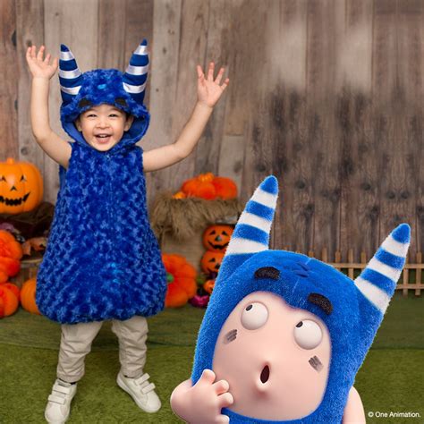 ODDBODS Pogo Halloween Costume for Kids | Blue, One Piece | One Size, Small, 19" in Length | Boy ...