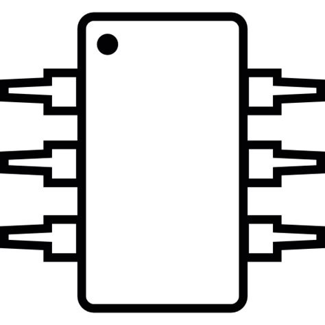 Free Icon | Ic, integrated circuit, michrochip, ios 7 symbol