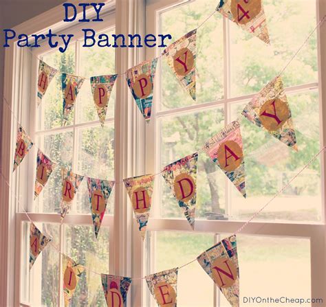 DIY Party Banner - Erin Spain