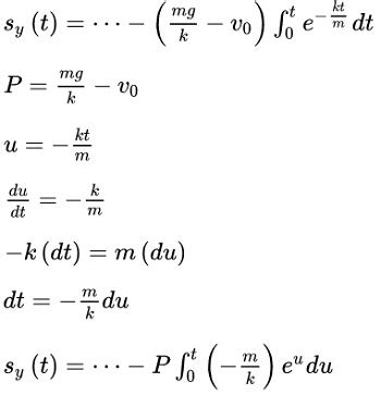 Deriving Vertical Motion Equations with Air Resistance | Study.com