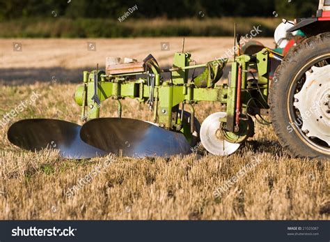 Plough Attachment On An Old Tractor Stock Photo 21025087 : Shutterstock