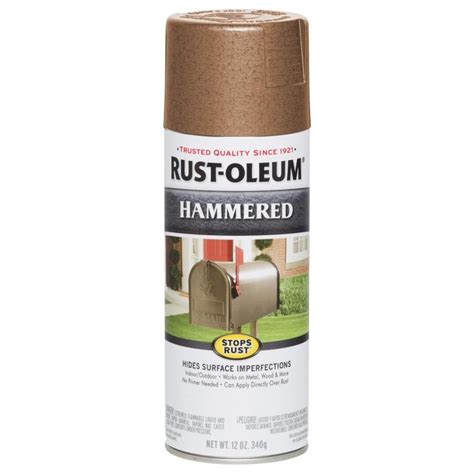 Rust-Oleum Stops Rust Gloss Copper Hammered Spray Paint (Actual Net ...