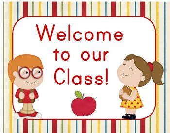 Welcome to Our Class Sign by Creations by LAckert | Teachers Pay Teachers