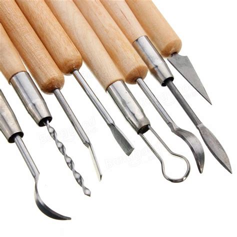 22 Pcs Needle Polymer Clay Pottery Ceramics Sculpting Modeling Tools Pack Set Clay Crafts at ...