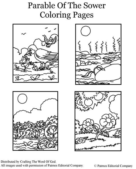 Parable of the Sower - Coloring Page - SundaySchoolist