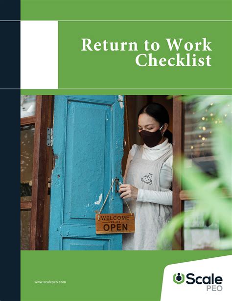 Checklist - Return to Work Checklist | ScalePEO