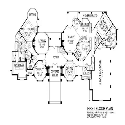 Stunning Luxury House Plan 9452 - 5 Bedrooms and 6 Baths | The House Designers