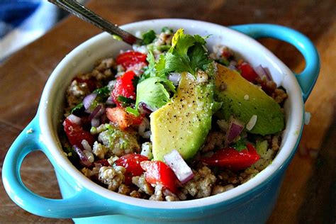 Super Easy Pork Burrito Bowl -- Dinner in Less than 15 minutes