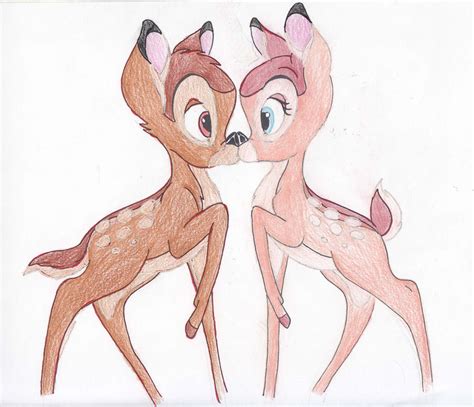 Bambi And Faline Kiss by RogersGirlRabbit on DeviantArt