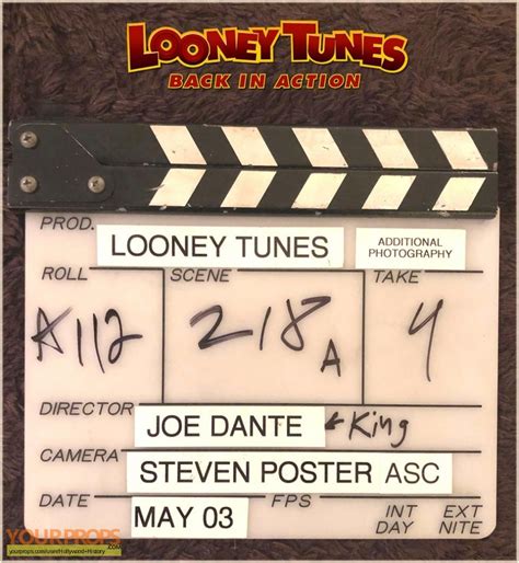 Looney Tunes: Back in Action Looney Tunes: Back in Action Filming Slate ...