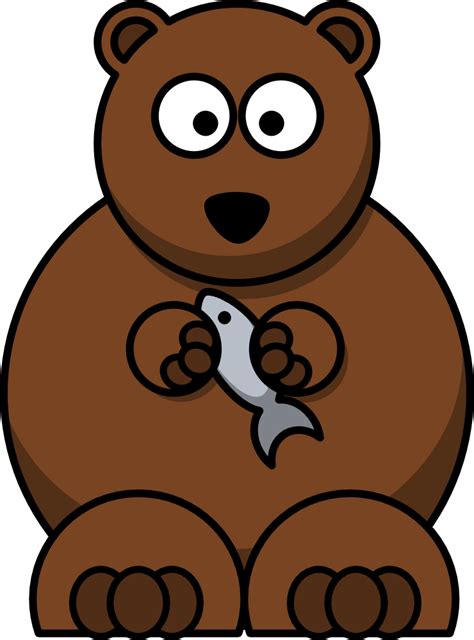 Funny & Cute Cartoon Bear #ClipArt get more free clip art at @OnlineLabels.com.com | Thomas e ...