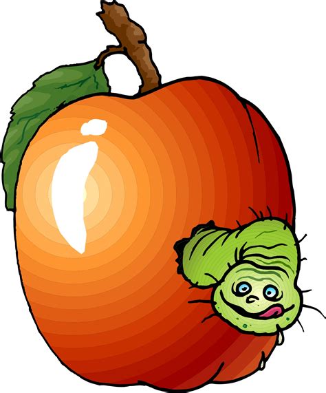 Apple Worm Clip Art - ClipArt Best