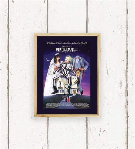 BeetleJuice -Movie Poster - Hand Painted Wood Sign — Hudson + Birch