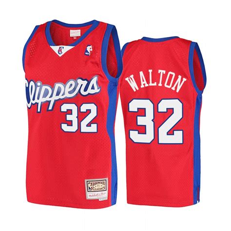 Bill Walton LA Clippers Red Jersey Hardwood Classics 2001-02 – KatinatSports Store