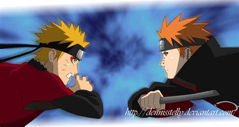 Naruto VS Pain - Opening 07 - Lineart Colored by DennisStelly on DeviantArt