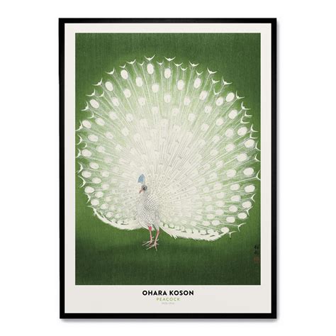 Ohara Koson - Peacock poster | Postera.art | Ohara koson, Art prints ...