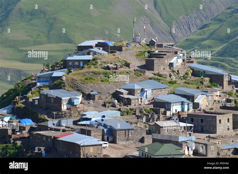 Xinaliq, Azerbaijan, a remote mountain village in the Greater Caucasus range Stock Photo - Alamy