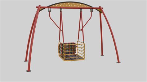 Playground Handicapped Chair Swing - 01 3D - TurboSquid 2026712