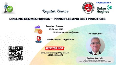 IPA Course : Drilling Geomechanics – Principles and Best Practices | Indonesian Petroleum ...