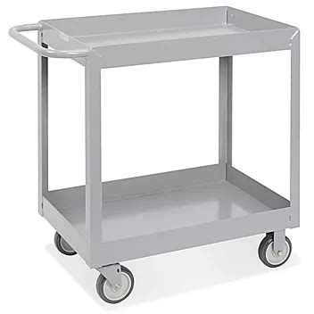 Uline Welded 2-Shelf Steel Cart - 36 x 18 x 35" H-2558 - Uline