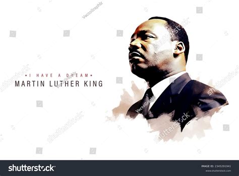 Illustration Mlk Day Vector Stock Vector (Royalty Free) 2345291941 ...