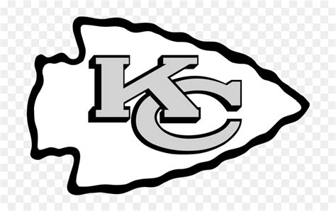 Kansas City Chiefs Logo Black - Kc Chiefs Logo Black And White, HD Png ...