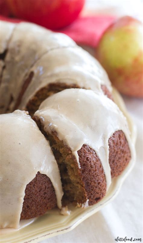 Apple Spice Bundt Cake with a Vanilla Glaze - A Latte Food