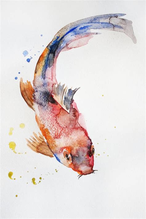 Koi Fish Watercolor Painting at PaintingValley.com | Explore collection ...