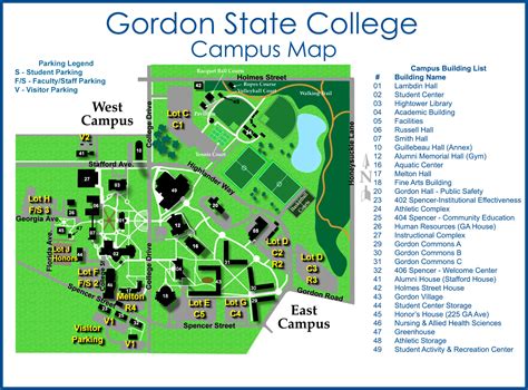 Gordon College Campus Map – Map Vector