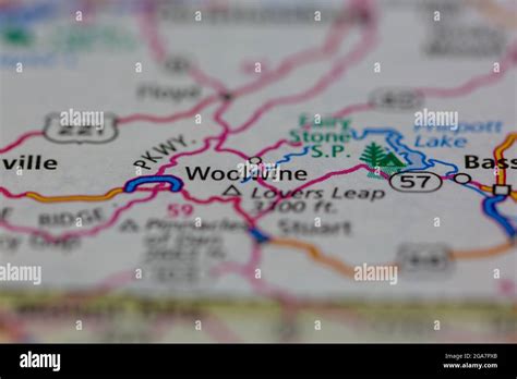 Woolwine virginia on a map hi-res stock photography and images - Alamy