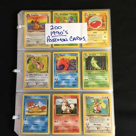 1990s POKEMON CARDS (200 CARDS)