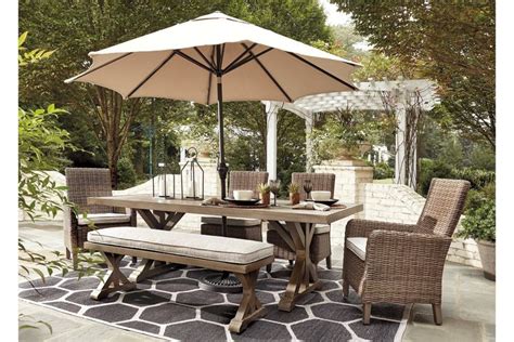 Round Outdoor Dining Table With Umbrella Hole - Umbrella Tablecloth Tables Round Zipper Outdoor ...