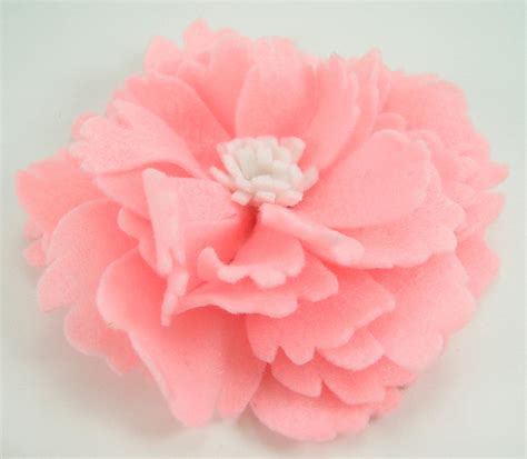 Felt Peony Flower PDF Tutorial .. no machine sewing