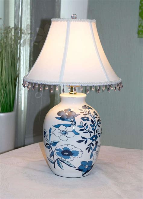Modern End Table Lamps For Living Room : Teal Lamp Tapered Safavieh | Bogurawasubs Wallpaper