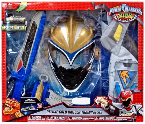 Power Rangers Dino Super Charge Deluxe Gold Ranger Training Set ...