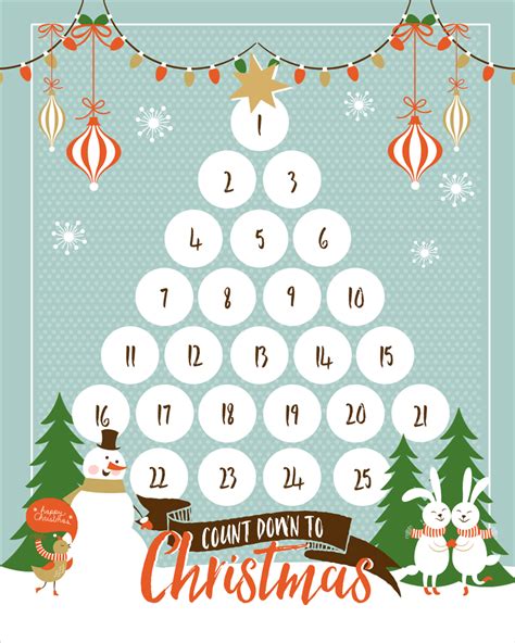 Countdown To Christmas Printable – Let's DIY It All – With Kritsyn Merkley