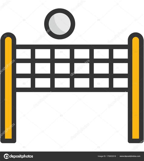 Volleyball Net Vector Icon — Stock Vector © vectorsmarket #170653516