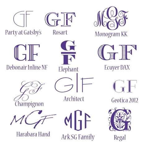 Free Monogram Fonts | My Graphic Fairy | Cricut monogram font, Cricut ...