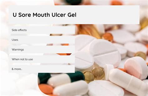 U-Sore Mouth Ulcer Gel: Your Comprehensive Guide | MaxinHealth - Blog